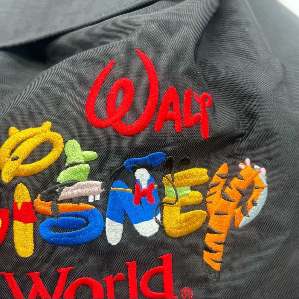 Disney World 90’s Black Drawstring Backpack - image 4